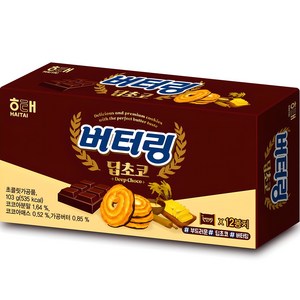 해태제과 버터링 딥초코 12p, 103g, 1개