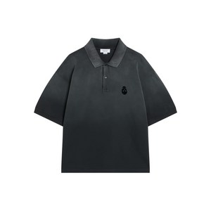 알렉산더맥퀸 코튼 폴로 셔츠, 블랙계열, Standard XXL