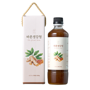 물 한방울 안들어간 국내산 100% 안동 생강 천연벌꿀함유 바른 생강청 원액 생강차