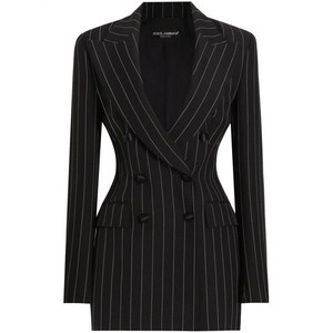 돌체앤가바나 스트라이프 더블 브레스티드 블레이저