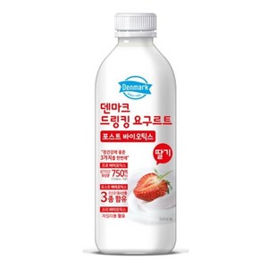 덴마크드링킹딸기 750 ml, 6개, 750ml