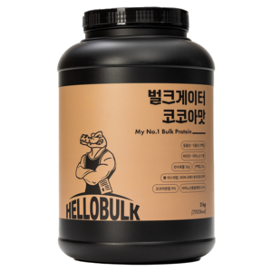 헬로벌크 게이너 살찌는 단백질보충제 벌크업 식사대용 프로틴 코코아맛, 2kg, 1개