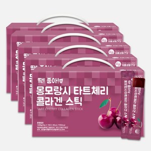 미쁨생활건강 딱좋아 몽모랑시 타트체리 콜라겐 젤리스틱, 15포, 1200g, 5박스