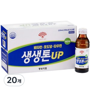동화약품 생생톤 UP 에너지 음료, 120ml, 20개