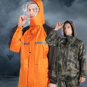 스패로우하우스 프리미엄 초강력 방수 우비 상하의 세트, 블랙