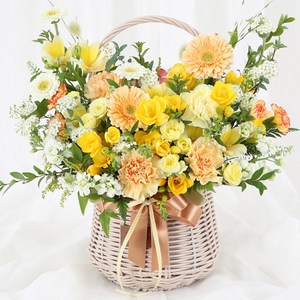 99플라워 2시간 전국 꽃배달서비스 꽃바구니 꽃상자 꽃다발 관엽화분 개업 이전 창립기념 생화 장미 생일 화분 꽃 선물, 13.[ST-A2033]다정한 인사