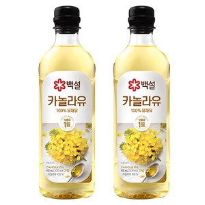 백설 카놀라유, 900ml, 2개