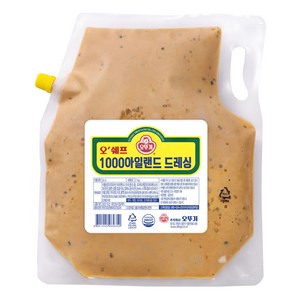 오쉐프 1000 아일랜드 드레싱, 1개, 2kg