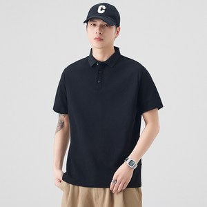 YANGTA 남성 여름 캐주얼 골프복 소프트 쿨론 폴로 카라 반팔 티셔츠