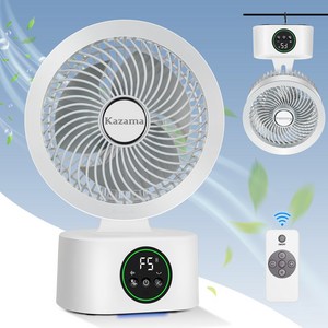 Kazama 소형 리모컨 에어 서큘레이터 회전 탁상용 bldc 무선 서큘레이터 선풍기 무드등 벽걸이 저소음 써큘레이터 XZYCW066
