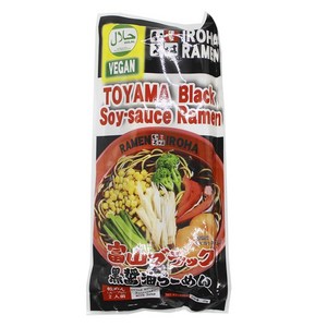 라멘이로하 비건 토야마 블랙 쇼유 라멘 2개입 180g