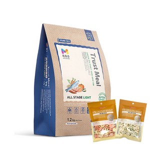 트러스트밀 강아지 전연령 라이트 기능성 사료, 다이어트(체중감소), 1.2kg, 1개