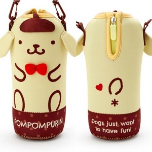 산리오 캐릭터 시나모롤 물병파우치 보틀가방 텀블러백 물병주머니, 7 cmx 7cm x 18cm, 옐로우폼폼푸린은, 1개