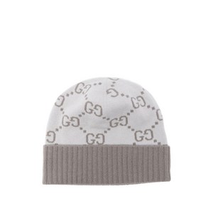 구찌 GG 패턴 비니, Standard L, 그레이계열