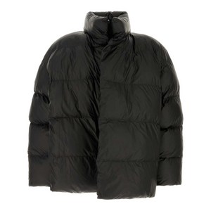 발렌시아가 로고 프린트 패딩 재킷