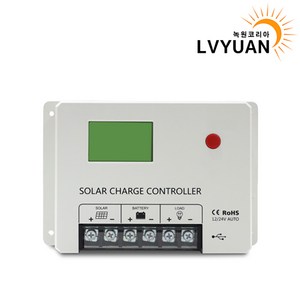 녹원 PWM 태양광패널 충전 컨트롤러 고효율 솔라 12V/24V, PWM-HC24-40A, 1개