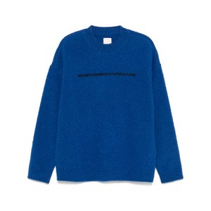 엠포리오아르마니 로고 프린트 스웨터, 블루계열, Standard XL(KR 105)
