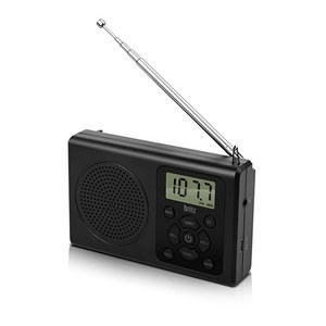 브리츠 휴대용 라디오 수신기, 블랙, BZ-R120