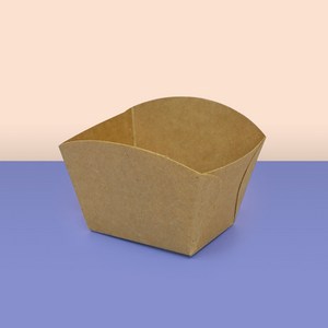 러스크 소금빵 일회용 아치형 종이트레이 크라프트 대 JP-01-2 100개