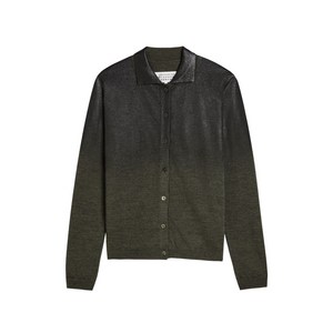메종 마르지엘라 버튼 칼라 가디건, 그린계열+블랙계열, Standard S(KR 66)