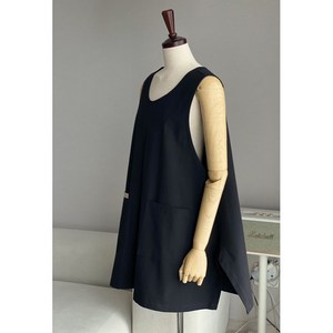 소담소담 가오리핏 편안한 원피스형 앞치마 2컬러 자체제작 고퀄리티 국내제작, 1개, 블랙