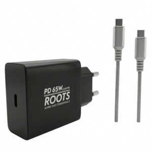 루츠 65W Gan PD PPS C타입 국내생산 초고속 충전기 + C to C 100W 5A E Marker 1.5M 케이블포함