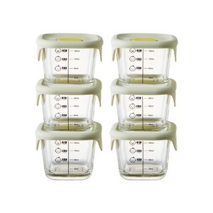 [1+1] 락앤락 리틀럽 바로한끼 이유식 정사각용기 230ml 3개세트 총6P (LLG509S3), 제품선택, 단품
