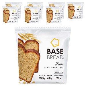 베이스푸드 베이스 브레드 미니 식빵 플레인 2개입, 86g, 8개
