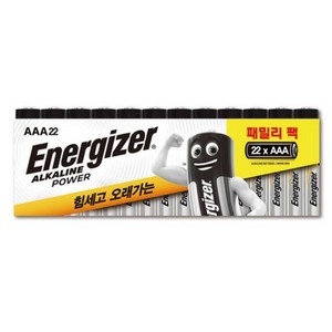 에너자이저 알카라인 파워 AAA 건전지, 22개입, 1개