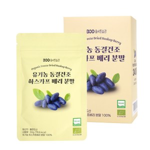 올바른습관 유기농100% 폴란드 하스카프베리 분말 동결건조, 30g, 1개