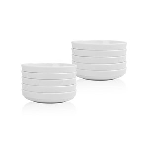 키친왕 업소용 화이트멜라민 신찬기, 10개, 1-1호 (8.9cm)