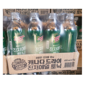 캐나다드라이 진저에일 토닉, 450ml, 12개