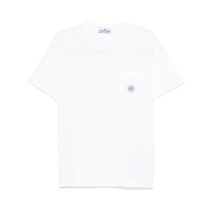 스톤 아일랜드 컴퍼스 모티프 티셔츠, 화이트계열, Standard M(KR 95)