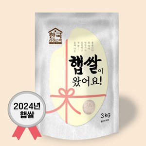 팜웍스_2024년산 햅쌀이왔어요 3kg(해담미) 당일도정, 3kg, 1개