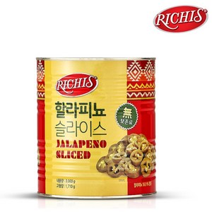 리치스 할라피뇨 슬라이스 3kg 캔, 3개