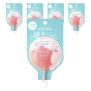 모모푸리 복숭아 세라마이드 버블 팩, 1개입, 5개