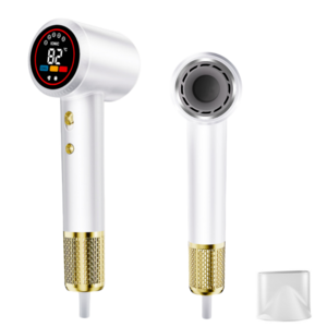 AUDOC 디지털 디스플레이 고속 헤어드라이어 1500W 조절 가능 온풍과 열풍이 번갈아 가며 2단풍속조절