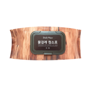 [데일리워터] 물걸레 청소포 대형 720g 캡형 30매, 1개