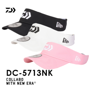 다이와 뉴에라 콜라보 썬캡 선바이저 DC-5713NK 낚시모자, 블랙