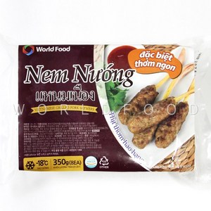 냉동 베트남 넴느엉 넴루이 레몬그라스 고기완자 nem nuong lui 350g, 1개