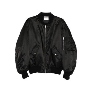 생로랑 버튼 프런트 봄버 재킷, 블랙계열, France 50