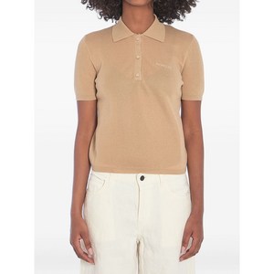 몽클레르 로고 자수 폴로 셔츠, 베이지계열, Standard XS(KR 44)