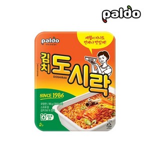 팔도도시락 김치 컵라면 86g, 12개