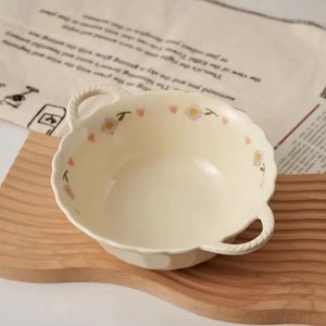 Tiger Pavilion 핸드 페인팅 세라믹 원형 양수 대접