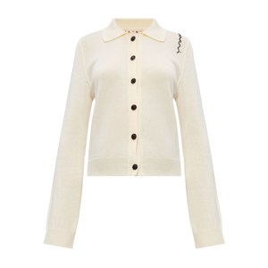 마르니 로고 자수 가디건, 베이지계열, Italy 40(KR 55)