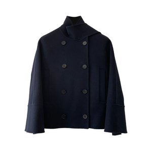 디올 더블 브레스티드 벨 소매 코트, 블루계열, FR 38(KR 55)