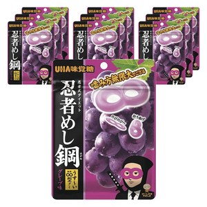 UHA 미카쿠도 닌자메시 강철 그레이프 45g x 10봉지, 45g, 10개