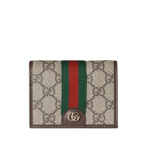 구찌 Ophidia small logo stripe wallet