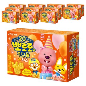 빙그레 뽀로로와친구들 치즈맛 크레커, 65g, 12개