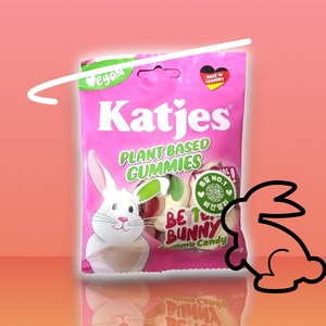 캇예스 베러버니 구미 비건젤리 katjes better bunny gummy candy vegan jelly, 75g, 1개